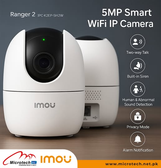 Caméra IP WiFi Intérieure IMOU Ranger Dual 6MP 2K – Double Objectif, Vision Nocturne et Suivi Intelligent