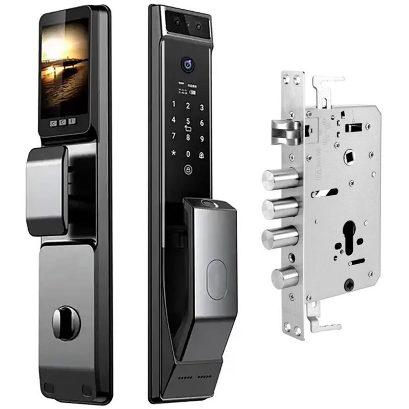 Serrure Intelligente Wishome - Ouverture par empreinte digitale, code, carte et application mobile