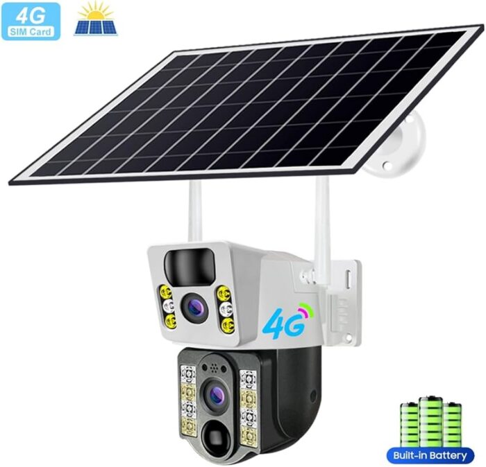 4G Caméra PTZ solaire 4MP V380