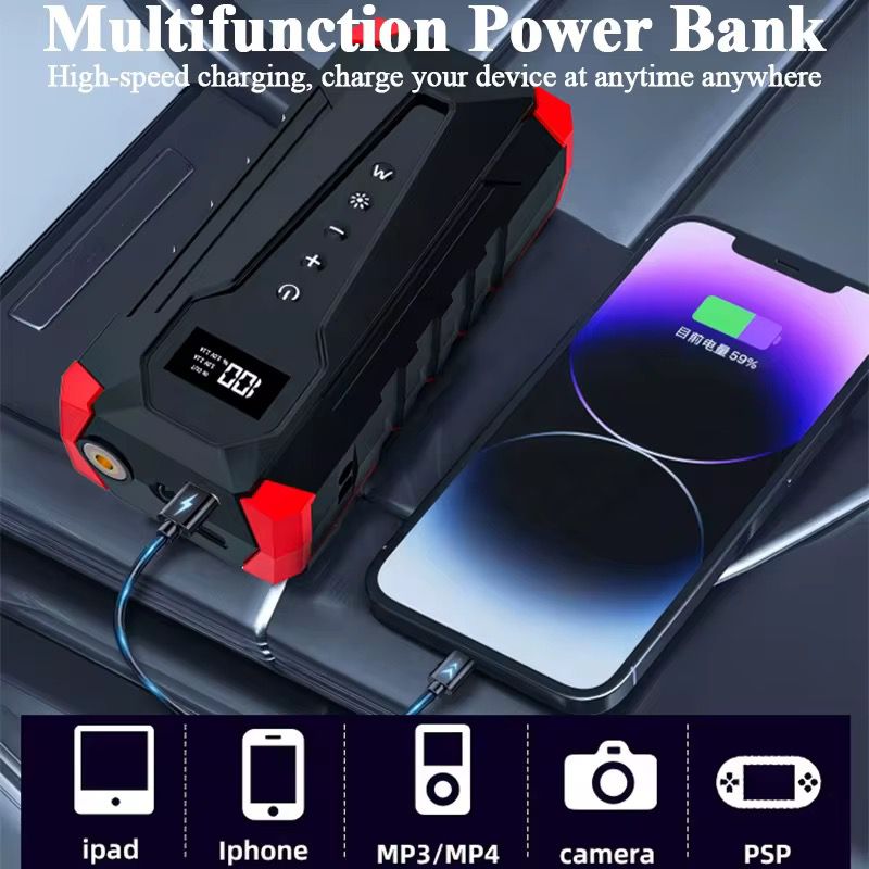 Démarreur de Voiture d'Urgence - Compresseur & Power Bank – Image 5