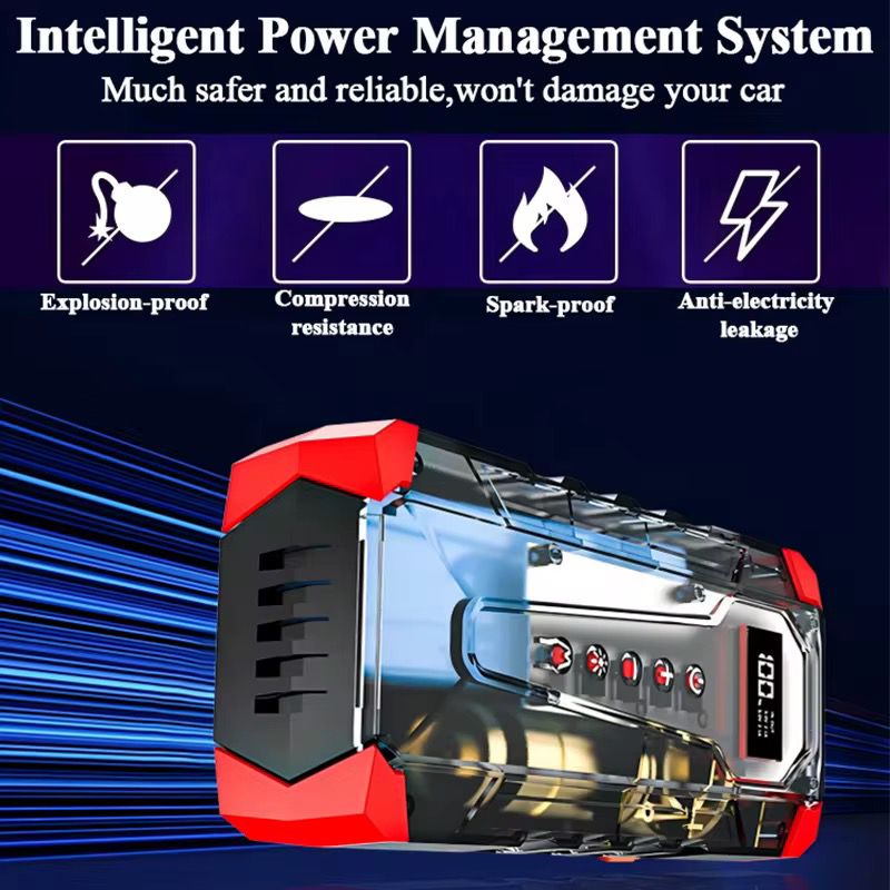 Démarreur de Voiture d'Urgence - Compresseur & Power Bank – Image 3