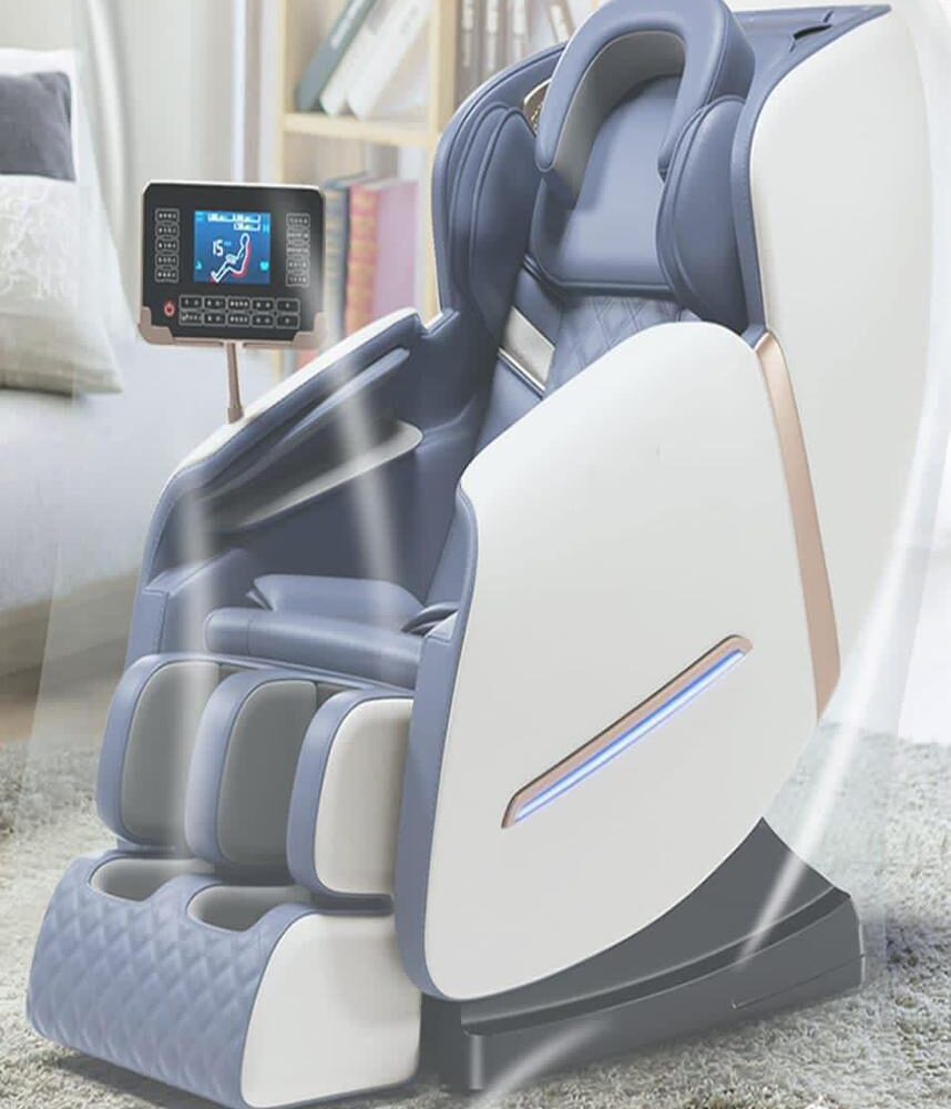Fauteuil de Massage Intelligent 5D – Modèle Haut de Gamme, Programmes de Relaxation Avancés avec Écran et Bluetooth Intégré