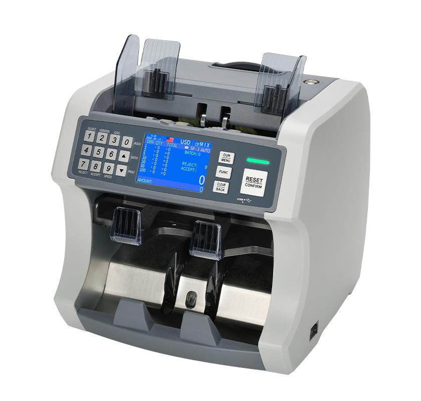 Compteur, Détecteur et Trieur de Billets Professionnel S200 – Double Poche et Détection Avancée – Image 5