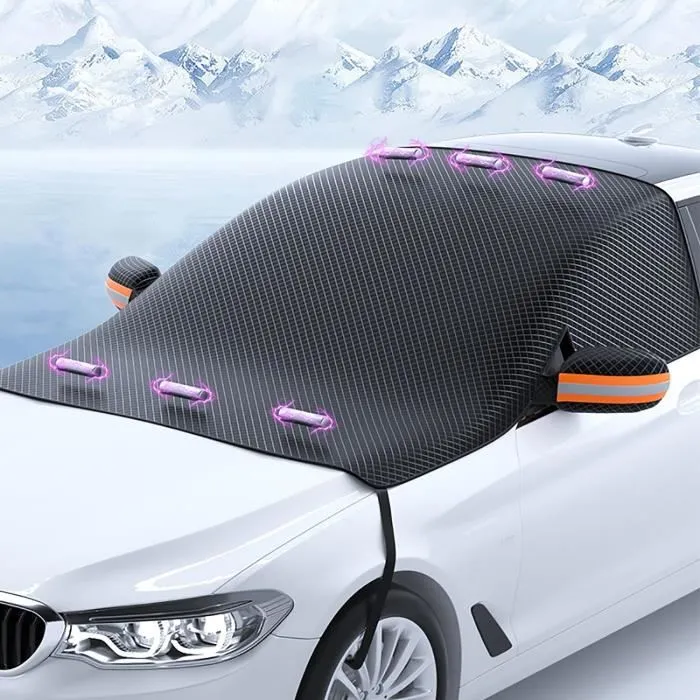 Housse Pare-Brise Voiture Anti-Givre, Soleil - Protection Optimale